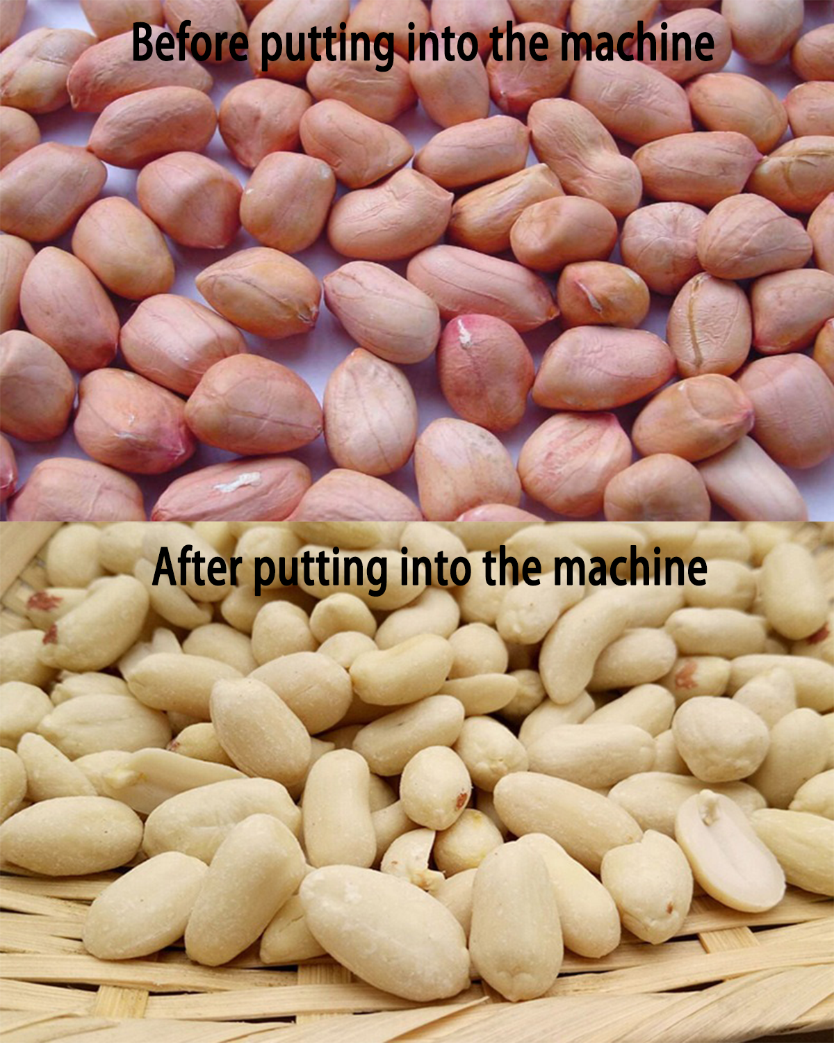 乳白花生脱皮机